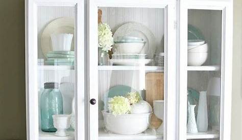 Decorate China Cupboard For Spring