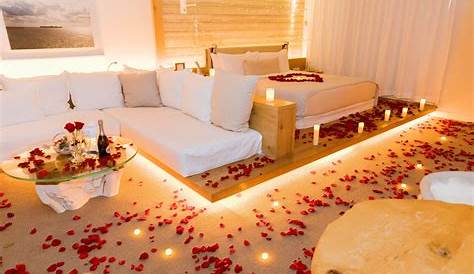 Decorated Apartment With Flower Petals For Valentines Romantic Room Setup Rose Video