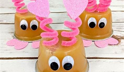 Decorated Applesauce Cups Valentine 50 Free Printable S For Kids Day