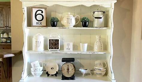 Decorating A Hutch For Spring