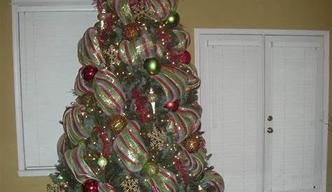 Decorating Christmas Tree For Spring With Deco Mesh