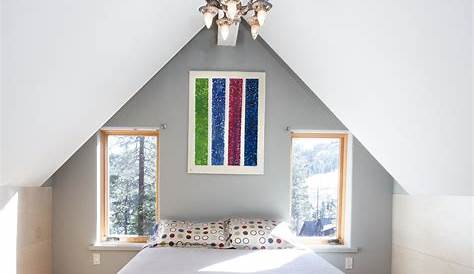 Decorating Idea For Slanted Ceiling Bedroom