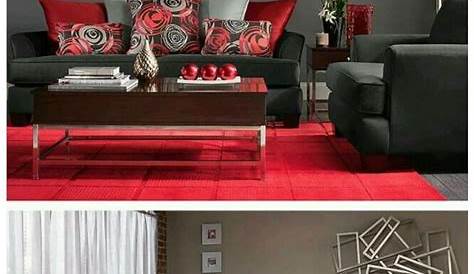Decorating Living Room With Gray And Red Is In Trend