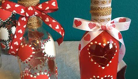 Decorating Wine Bottles For Valentine's Day Gift Ideas Custom Engraved & Glassware