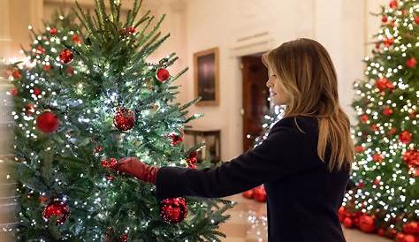 Decoration Noel Maison Blanche Trump Melania Dévoile Les Décorations De Noël De La