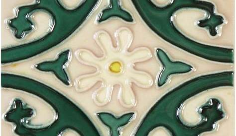 Art Nouveau decorative Ceramic tile 6 X 6 Inches 202 | Etsy