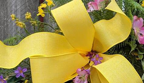 Decorative Spring Bows Outside