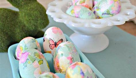 Decoupage Easter Eggs Diy Easy Make Fun & Festive Decor Hip2save