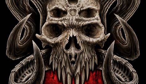 SKULL DEMON | Skull artwork, Skull art, Celtic dragon tattoos