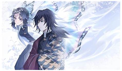 Demon Slayer Giyuu Tomioka Having Blue Lightning Sword With Background