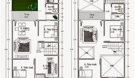 Denah Rumah Minimalis 10x10 Lantai 2 - Gambar Design Rumah