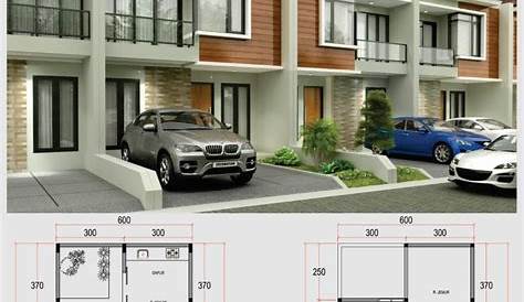 desain rumah 2 lantai 6x15 minimalis modern 3 kamar tidur | Desain