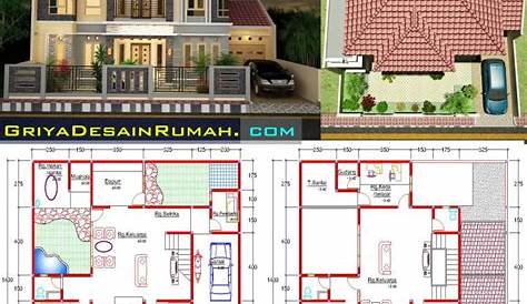 Denah Rumah Mewah 2 Lantai - Gambar Desain Rumah (2453)