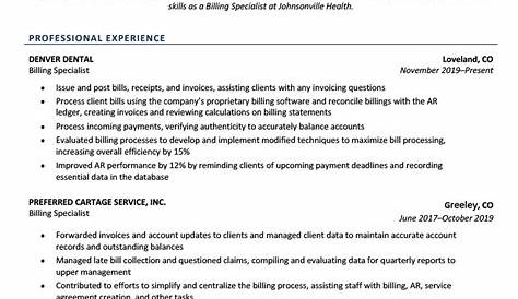 Dental Billing Coordinator Job Resume Examples Assistant Template Premium Samples & Example