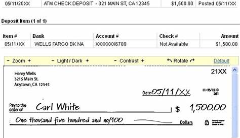 How To Deposit A Check At Wells Fargo Bank - WeeklyBagel