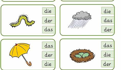 Free German: Deutsch lernen kostenlos: Der, die, das illustrations