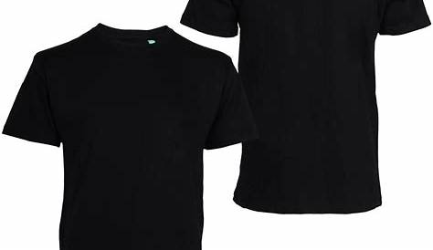 Baju Tshirt Hitam Kosong Depan Belakang - 51 Desain Mentahan Kaos Polos