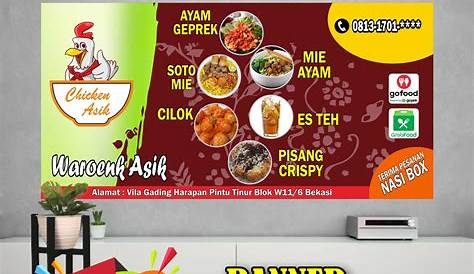 Contoh Banner Makanan Rumah Makan | Food design, Makanan, Makanan rumahan