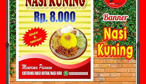 Banner Warung Nasi Menu Design, Flyer Design, Logo Design, Iphone