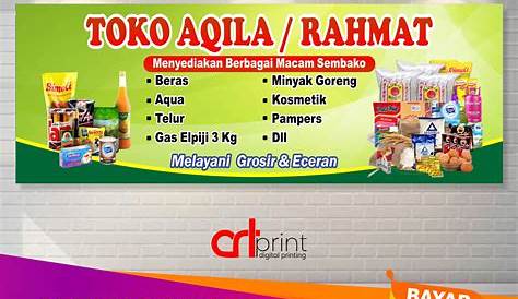 Spanduk Banner Toko Sembako Murah Berkualitas | Lazada Indonesia