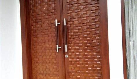 Desain Pintu Utama Rumah Minimalis 2 Pintu Dari Kayu | Desain pintu