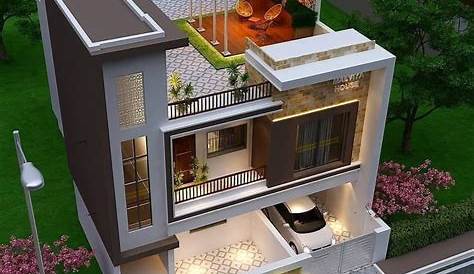 Desain Rumah Modern 2 Lantai Beserta Denahnya - Modern Minimalis
