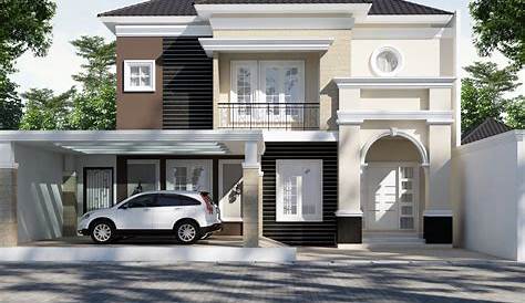 10 Desain Rumah 2 Lantai Modern Elegan, Unik! | Model Rumah Minimalis