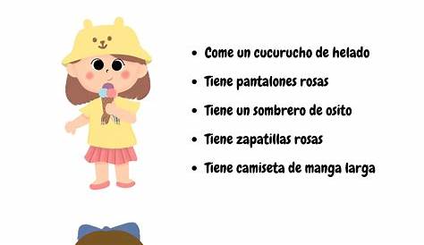 EQUIPO PT Y AL CP María Montessori: Aprendemos a describir