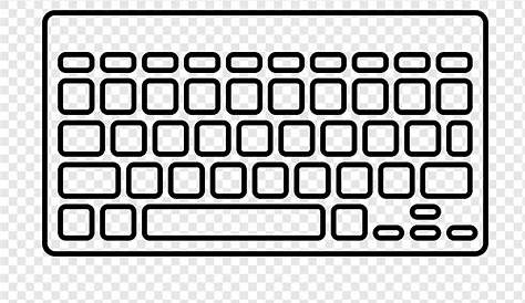 Download High Quality keyboard clipart black and white Transparent PNG