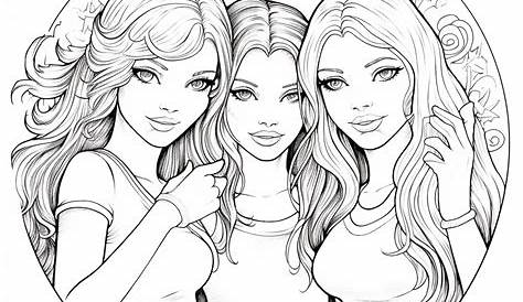 3 Bff Coloring Pages Coloring Pages