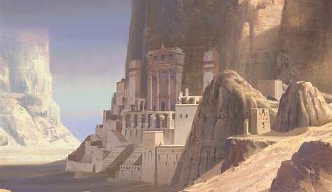 The desert fortress, li joshua | Desert art, Fantasy landscape, Planets art