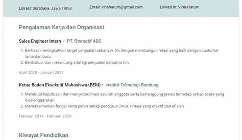Contoh Deskripsi Cv Fresh Graduate - job.Rakyatnesia.com
