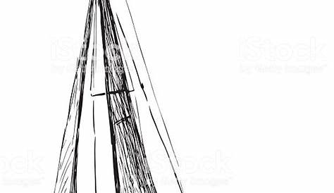 Le dessin du jour : le voilier au crayon 2b - F. Claire - L' F est