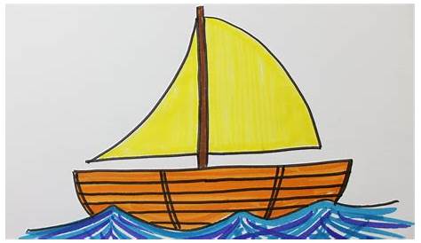 Comment dessiner un bateau facile - YouTube