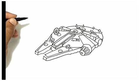 how to draw a tie fighter easy step 7 | Star wars art drawings, Star
