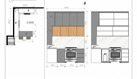 Gambar Kerja Detail Desain Minibar dan Kitchen Set Minimalis | Ide