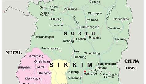 Buy Sikkim Detailed Map