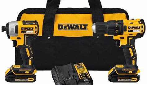 Dewalt Impact Drill 20v Brushless Power Tool Sets 177000 Dck277c2 Max Compact And Driver Kit Brand New Buy It Now Only Driver Compact