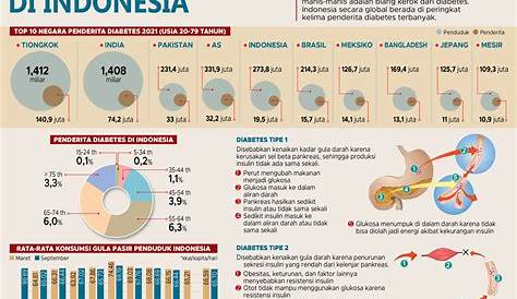 Infografis Pengidap Diabetes di Indonesia | Republika Online