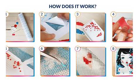 6 steps is all it takes to create a succesful 5D Diamond Painting