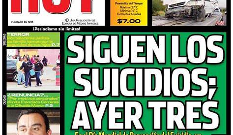 Periódico San Luis Hoy (México). Periódicos de México. Edición de lunes