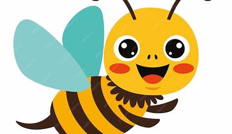 Abeja, caricatura abeja ilustración de dibujos animados, abeja linda