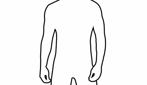 Icono de silueta humana masculina diseño ilustración vectorial Imagen