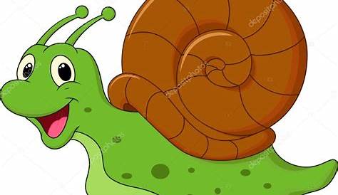 lindo personaje de dibujos animados de caracol pequeño 12750674 Vector