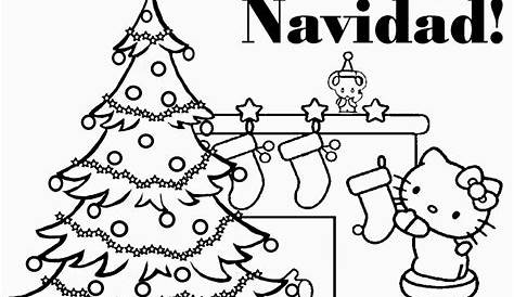1001+ ideas de dibujos navideños para colorear - Dibujo para Imprimir