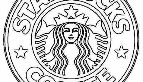 logo de starbucks para colorear Starbucks drawing, Starbucks logo
