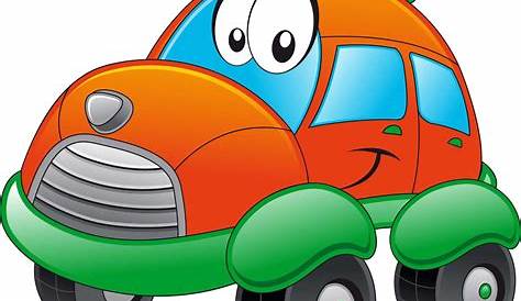 Página para colorear de dibujos animados de coche para niños | Vector