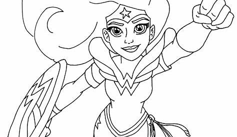 Dibujos de Wonder Woman para Colorear e Imprimir