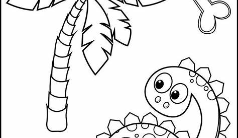 Dinosaurios Animados Para Ninos Para Colorear - Dibujos Para Colorear Y