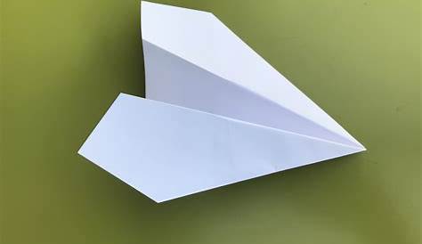 Papierflieger Düsenjet falten - Papierflugzeug basteln - Anleitung für